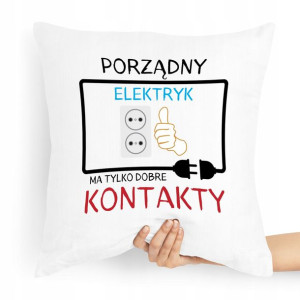 Poduszka Prezent Dla Elektryka Dobre Kontakty