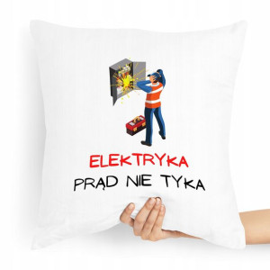 Poduszka Prezent Dla Elektryka Prąd Nie Tyka