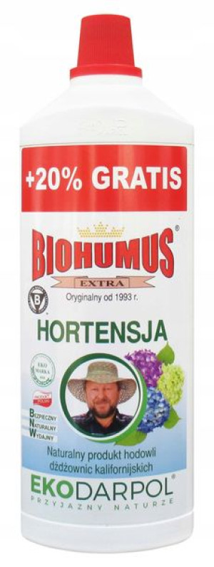 Biohumus Extra Hortensja 1l+20% Gratis Ekodarpol