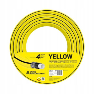 Wąż ogrodowy 4 YELLOW 1" 20 m PRODUKT PL