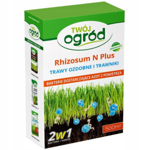 Rhizosum N Plus Trawnik, Trawy Ozdobne 1kg +2,5g