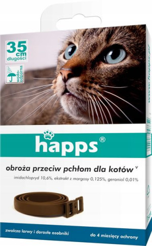 Happs Obroża przeciw Pchłom dla kotów 35 cm