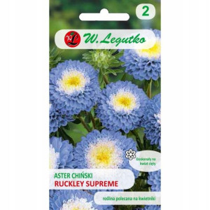 Aster chiński pomp. Ruckley Supreme 0,5 g Legutko