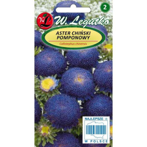 Aster chiński pomponowy ciemnoniebieski 1 g