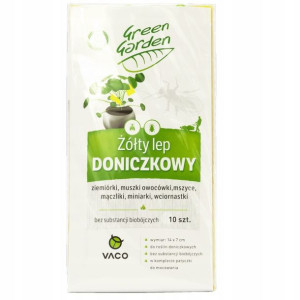 VACO GREEN GARDEN Żółty lep doniczkowy 10 sztuk