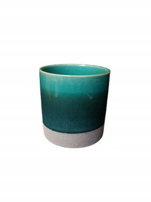 Osłonka ceramiczna Polnix odcienie zieleni, złota