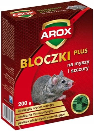 Arox Bloczki Plus Na Myszy I Szczury 200 G