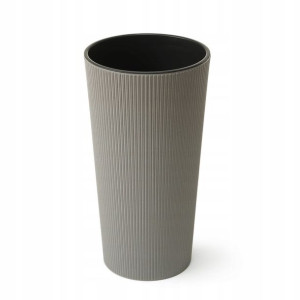 Donica Lilia Średnica 30 Cm Jumper Eco Wood Szary
