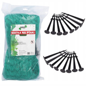 Siatka Przeciw Ptakom 10x20m +20 Szpilek