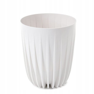 Donica Mira 30 Cm Eco Recycled Biały