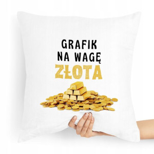 Poduszka Prezent Dla Grafika Grafik Na Wagę Złota