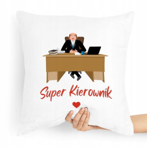 Poduszka Prezent Dla Kierownika Super Kierownik