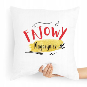 Poduszka Prezent Dla Magazyniera Fajowy Magazynier