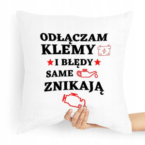 Poduszka Prezent Dla Mechanika Odłączam Klemy