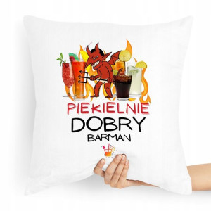 Poduszka Prezent Dla Piekielnie Dobrego Barmana
