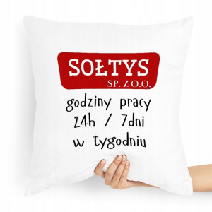 Poduszka Prezent Dla Sołtysa Godziny Pracy