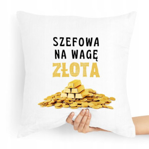 Poduszka Prezent Dla Szefa Na Wagę Złota