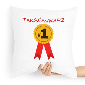 Poduszka Prezent Dla Taksówkarza Na Medal #1