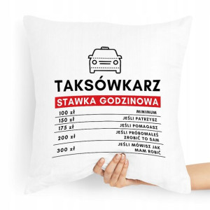 Poduszka Prezent Dla Taksówkarza Stawka Godzinowa