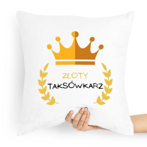 Poduszka Prezent Dla Taksówkarza Złoty Taksówkarz