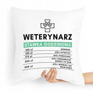 Poduszka Prezent Dla Weterynarza Stawka Godzinowa