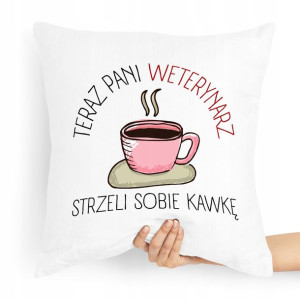Poduszka Prezent Dla Weterynarza Strzeli Sobie