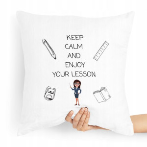 Poduszka Prezent Dzień Nauczyciela Keep Calm