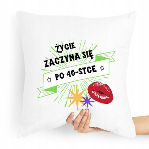 Poduszka Prezent Idealny Na Urodziny 40 40te 40-te