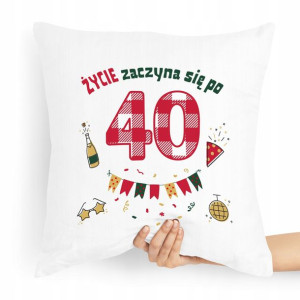 Poduszka Prezent Idealny Na Urodziny 40 40te 40-te