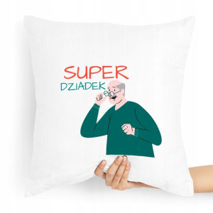 Poduszka Prezent Na Dzień Dziadka Super Dziadek