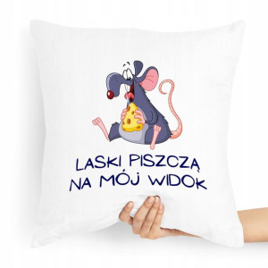 Poduszka Zabawny Prezent Laski Piszczą Na Mój