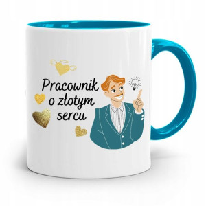 Pracownika Kubek Błękitny O Złotym Sercu