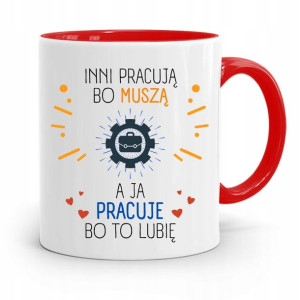 Pracownika Kubek Czerwony Inni Pracują Bo Muszą