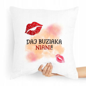Prezent Poduszka Dla Niani Opiekunka Daj Buziaka