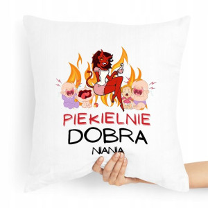 Prezent Poduszka Dla Niani Opiekunka Piekielnie