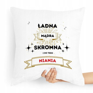 Prezent Poduszka Dla Niani Opiekunka Ładna Mądra
