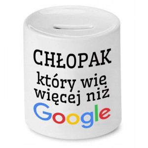 Skarbonka Dla Chłopaka Wie Więcej Niż Google