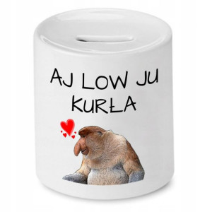 Skarbonka Dla Dziewczyny Aj Low Ju Kurła Prezent