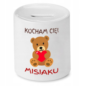 Skarbonka Dla Dziewczyny Kocham Cię Misiaku