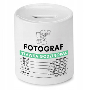 Skarbonka Dla Fotografa Stawka Godzinowa Prezent
