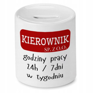 Skarbonka Dla Kierownika Kierownik Sp. Z O.o.