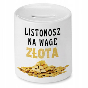 Skarbonka Dla Listonosza Na Wagę Złota Prezent