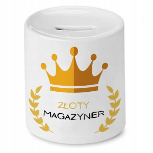 Skarbonka Dla Magazyniera Złoty Magazynier Prezent