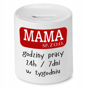 Skarbonka Dla Mamy Matki Godziny Pracy Prezent