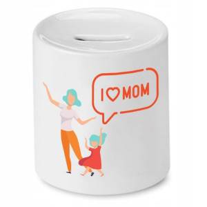 Skarbonka Dla Mamy Matki I Love Mom Prezent