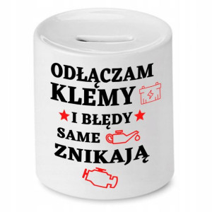 Skarbonka Dla Mechanika Odłączam Klemy Prezent