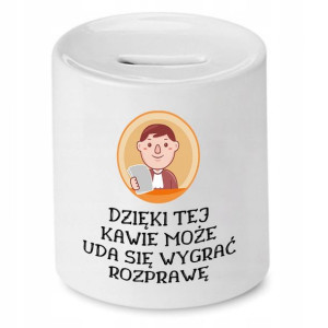 Skarbonka Dla Prawnika Dzięki Tej Kawie Prezent
