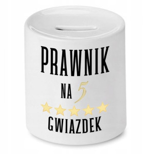 Skarbonka Dla Prawnika Na Pięć Gwiazdek Prezent