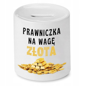 Skarbonka Dla Prawnika Na Wagę Złota Prezent