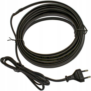 Kabel grzewczy 20W 8mm samoregulujący z wtyczką 2M